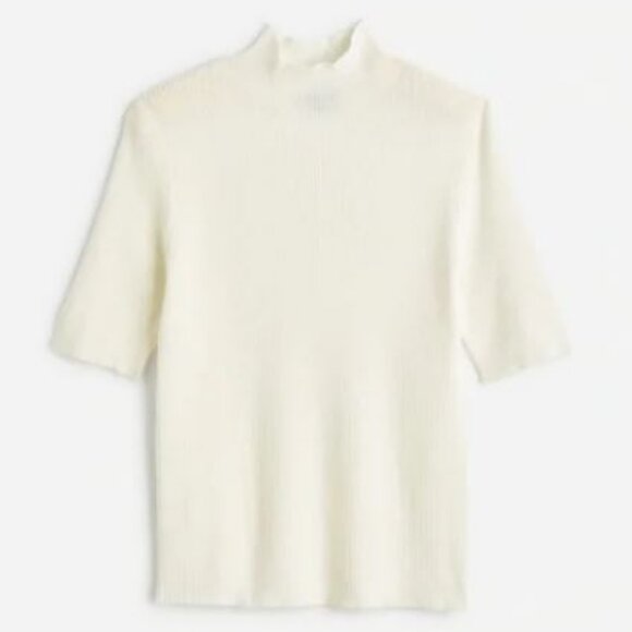 100% Merino Wool Ribbed Top - Picture 2 of 5